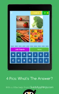 Free Trivia Game: 4 Pics, 1 Answer | Spelling Quiz Screen Shot 18