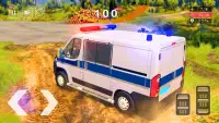 Polícia furgã Gangster - Polícia Ônibus Games 2020 Screen Shot 2
