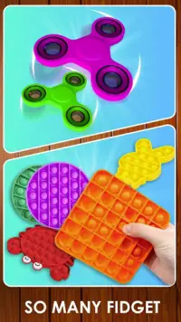 Pop It Sensory Fidget cube toys 3d Relief Anxiety Screen Shot 1