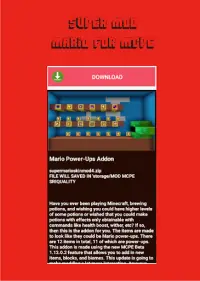 Mods MarioCraft for Mcpe Screen Shot 1