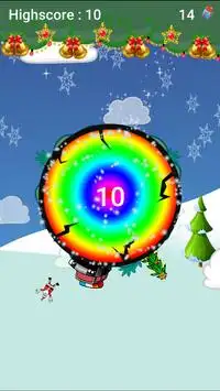 Jumping Santa With Gift For Kids Screen Shot 3