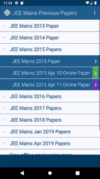 JEE Mains Previous Papers Free Screen Shot 6