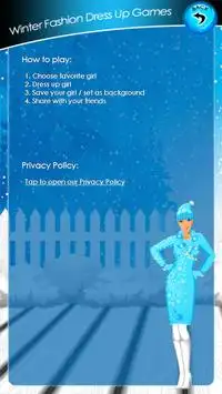 Winter Fashion Dress Up Games Screen Shot 6