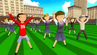 Çöp Adam Liseli Kız - Okul Simülatörü Oyunları Screen Shot 2