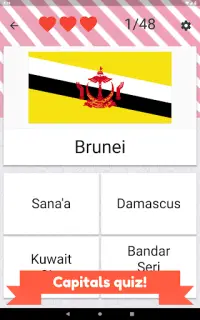 Asia and Middle East countries - flags quiz Screen Shot 20