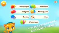 Learn shapes and forms Games for kids Screen Shot 0