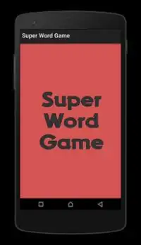 Super Word Game - Mind Game Screen Shot 0
