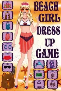 Beach Girl Dress Up Game Screen Shot 2