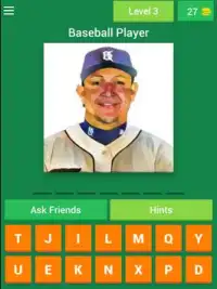 Baseball Player Quiz Screen Shot 2
