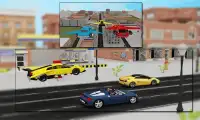 Flying Sports Car Racing 3D Screen Shot 2