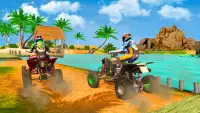 Quad-Bike Spiele: Motorrad Ren Screen Shot 6