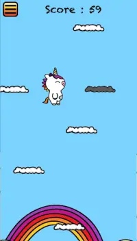 Jumping unicorn Screen Shot 1