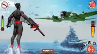 Flying Bat Robot Bike Game Screen Shot 2