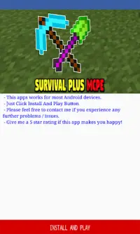 Survival Plus Addon for Minecraft PE Screen Shot 0
