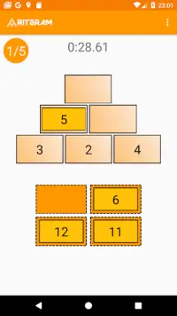 pyramides numériques - puzzle mathématique Screen Shot 1