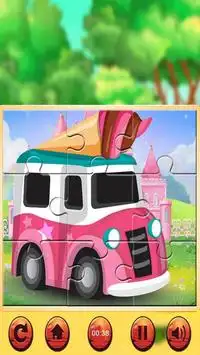 Kids Vehicle Jigsaw Puzzle Screen Shot 3