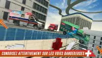 Ambulance toit saut d'obstacles: Impossible Stunts Screen Shot 4