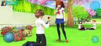 School Love Life: Anime Games Screen Shot 7