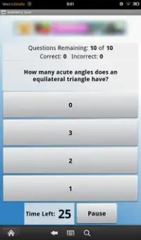 Geometry Quiz Screen Shot 1