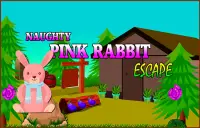 Best Escape Games 175 Naughty Pink Rabbit Rescue Screen Shot 2