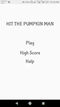 Hit the Pumpkin Man Screen Shot 0