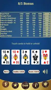 Bonus Poker (8/5) Screen Shot 2
