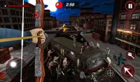 arquero caza zombie ciudad última batalla 3d Screen Shot 7