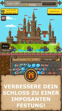 Fantasy Idle Castle - Klicke und werde Burgbauer! Screen Shot 2