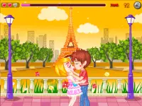 Juegos de besos en París Screen Shot 3