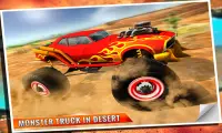 4x4 offroad Monster Truck Невозможная пустынная до Screen Shot 1