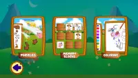 Learning & Coloring - farm animals Screen Shot 2