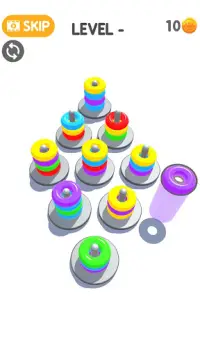 Color Sort 3D: Fun Hoop Stack Sorting Puzzle Screen Shot 1