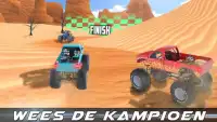 Monster truck offroad woestijn race 3d Screen Shot 4