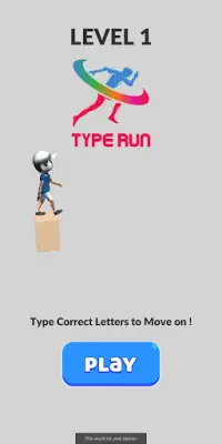 Type to Run - Fast Typing Game Screen Shot 0