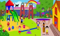 놀이 놀이 유치원 학습 : 타운 스쿨 재미 Screen Shot 2