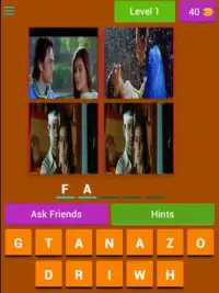 Bollywood Movies Quiz - 4 Vs 1 Screen Shot 6