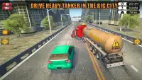 Гонщик на дорогах: грузовик для нефтяных грузовико Screen Shot 5