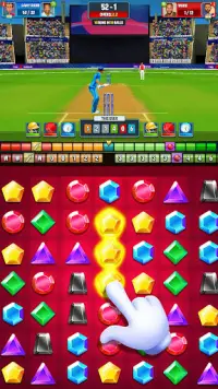 Cricket Rivals - New Cricket Match 3 Puzzle Games Screen Shot 9