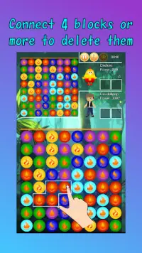Fire Block Battle - a new type of puyopuyo puzzle Screen Shot 0