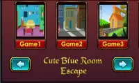 Cute Blue Room Escape - Escape Games Mobi 56 Screen Shot 0