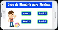 Jogo da Memória para Meninos Screen Shot 2