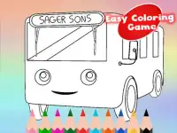 Toya Little Bus Coloring Game Screen Shot 1