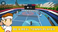 가상 충돌 - 테니스 게임 2021 Screen Shot 0