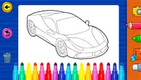 Learn Coloring & Drawing Car Games for Kids Screen Shot 4