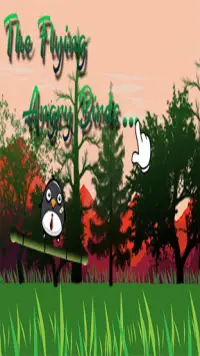 the flying angry bird Screen Shot 3
