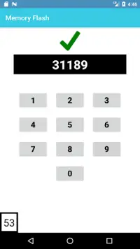 Memory Flash - Fast Paced Number Memory Game Screen Shot 2