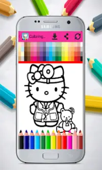 Coloring Book Kitty Screen Shot 2