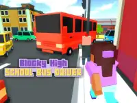 Blocky High School Bus Driver Screen Shot 9