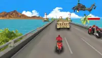 Moto Bike Shooter- Bike Attack 3D Game Screen Shot 1