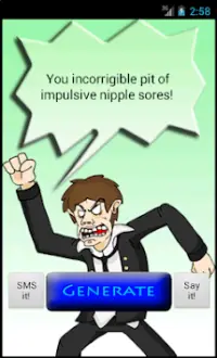Angry Man's Insult Generator Screen Shot 2